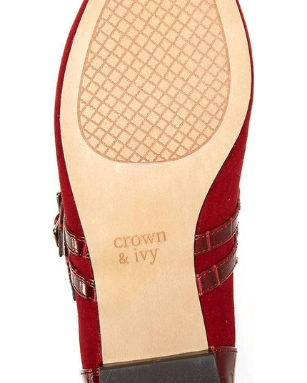 Womens Sahara Red Flat Shoes (size 6.5)