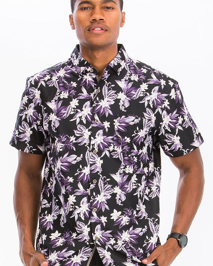 Print Button Down Shirt