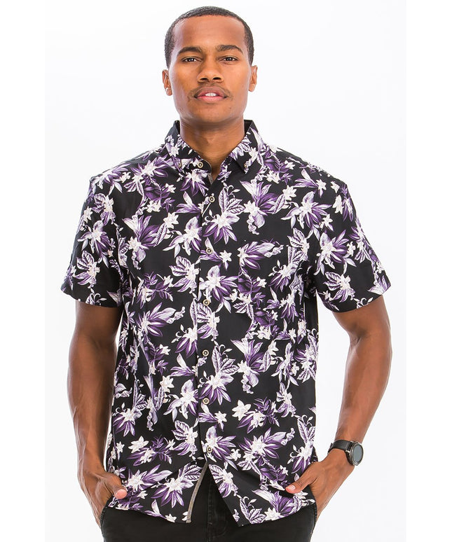 Print Button Down Shirt