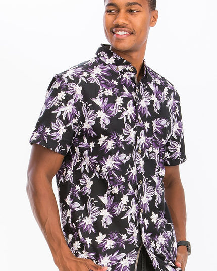Print Button Down Shirt